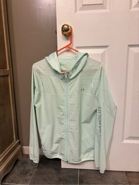 Under Armour Light Mint Hooded Zip-Up Jacket